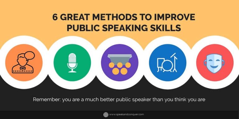 6 Great Methods To Improve Public Speaking Skills